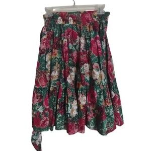 EUC Square Up Square Dancing Skirt Sz. Small Floral Prairie Western Cottagecore
